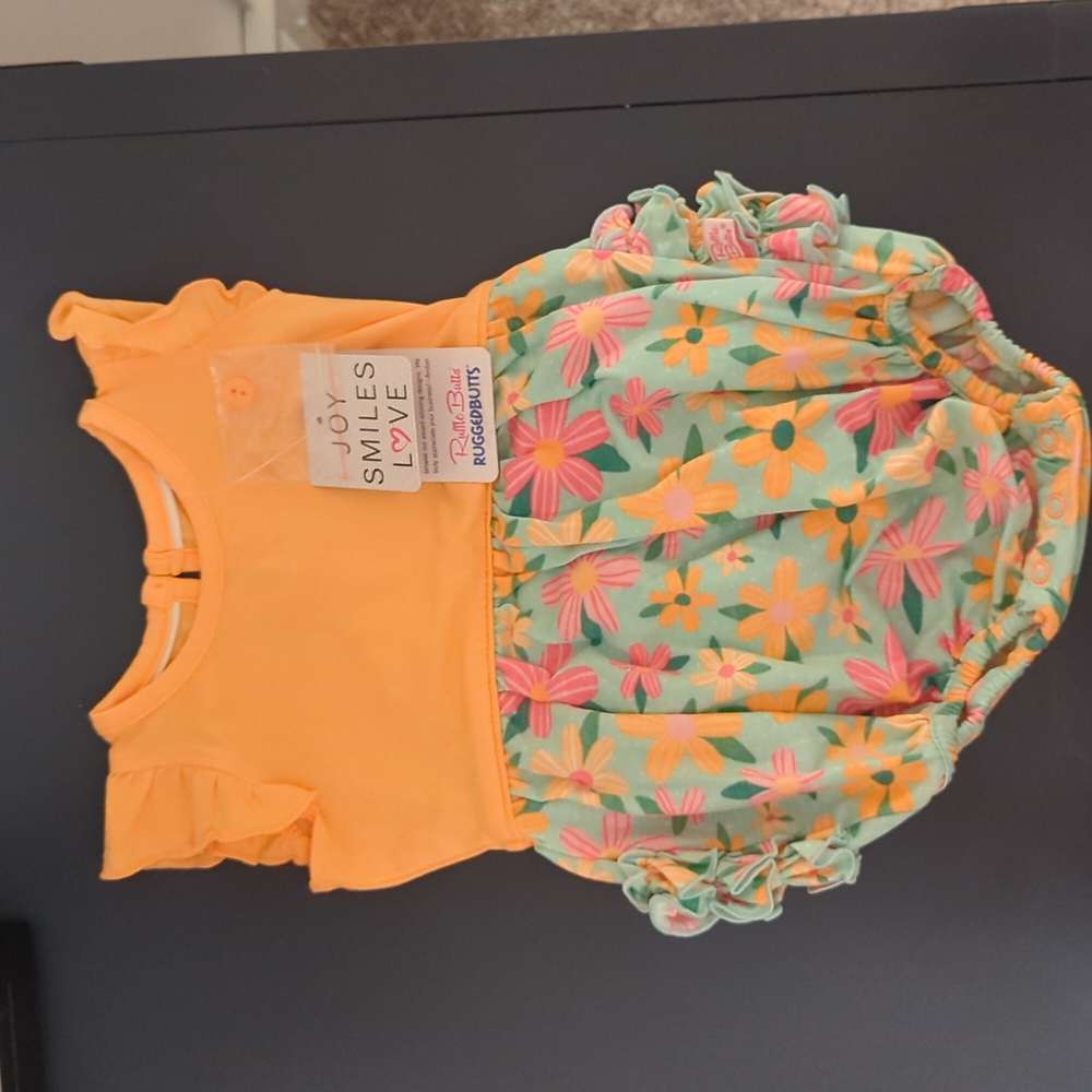 NWT Ruffle Butts Onesie Summer Floral
